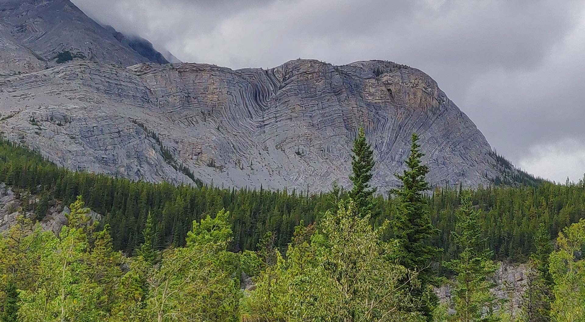 Folded Mountain, Alaska Highway