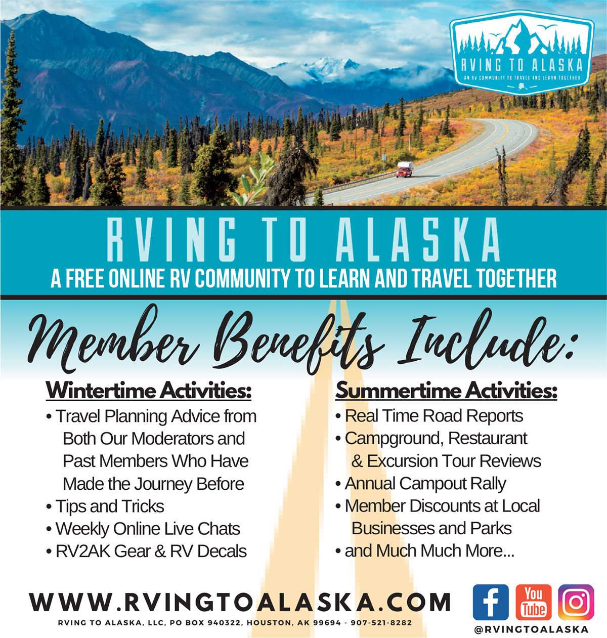 RVing to Alaska online community